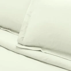 Habitat Egyptian Cotton 400TC Plain Cream Bedding Set-Double -Habitat Store 8163365 R Z003A