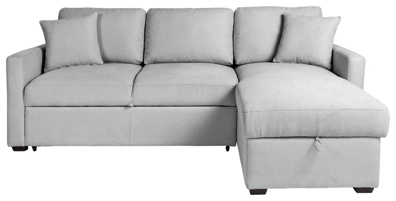 Habitat Reagan Right Corner Sofa Bed - Grey 1 Habitat Reagan Right Corner Sofa Bed - Grey