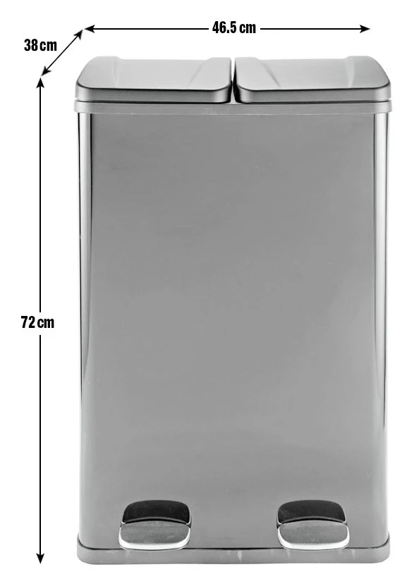Habitat 55 Litre 2 Compartment Recycling Bin 4 Habitat 55 Litre 2 Compartment Recycling Bin - Image 4