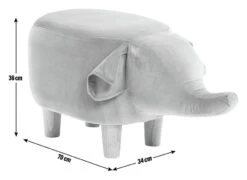 Habitat Elton The Elephant Kids Stool -Habitat Store 8253598 R Z003A