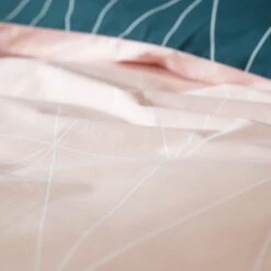 Habitat Geo Teal & Blush Reversible Bedding Set - Single -Habitat Store 8299947 R Z005A