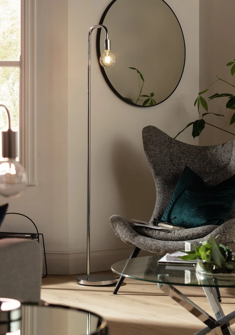 Habitat Rayner Floor Lamp - Chrome 7 Habitat Rayner Floor Lamp - Chrome - Image 7