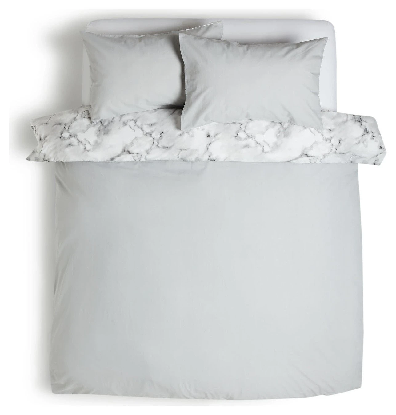Habitat Marble White & Black Bedding Set - Single 5 Habitat Marble White & Black Bedding Set - Single - Image 5