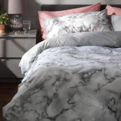 Habitat Marble White & Black Bedding Set - Single 14 Habitat Marble White & Black Bedding Set - Single -Habitat Store 8343271 R Z006A