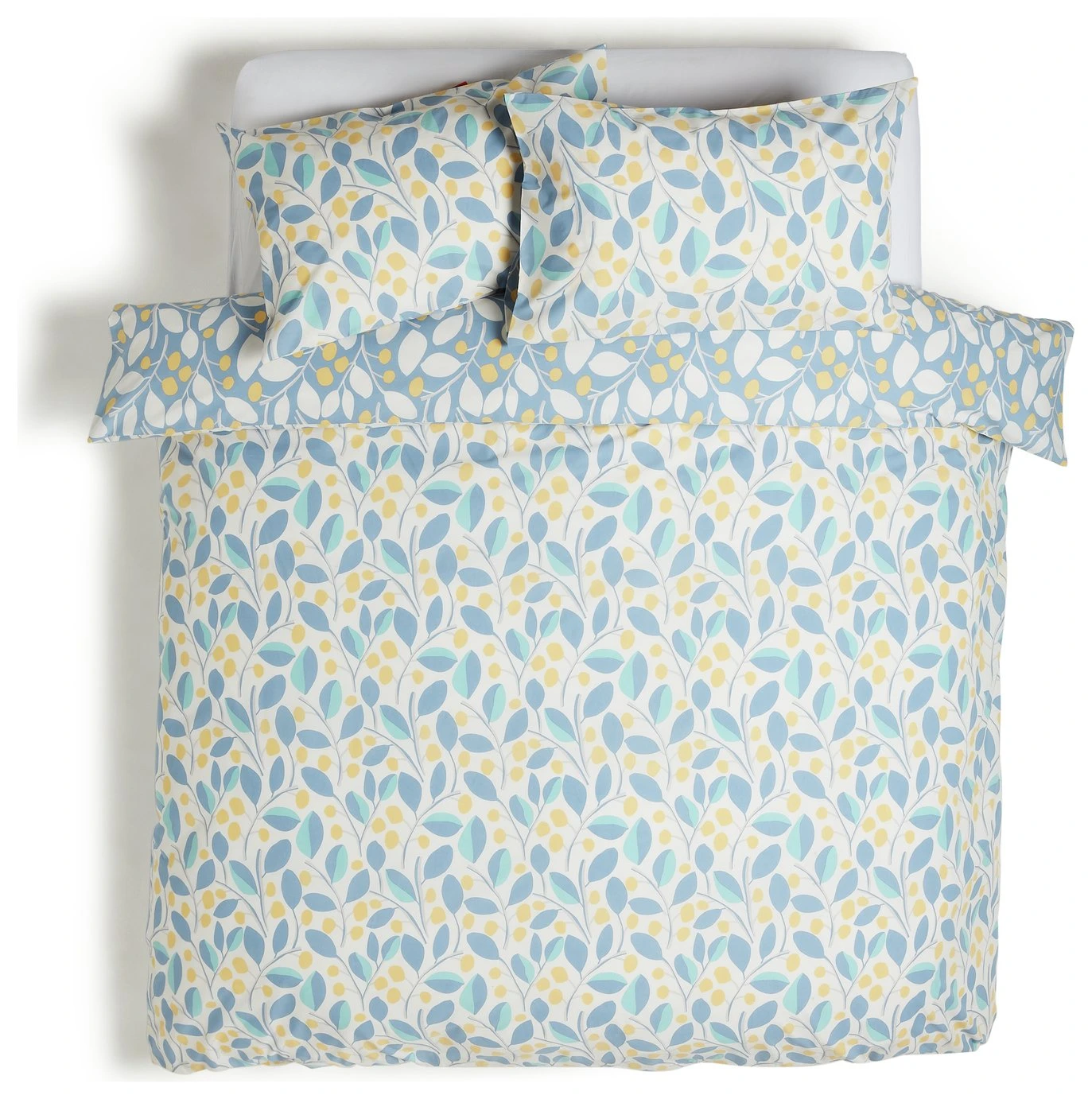 Habitat Scandi Floral Sky Blue & Yellow Bedding Set - Single 3 Habitat Scandi Floral Sky Blue & Yellow Bedding Set - Single - Image 3