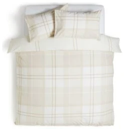 Habitat Check Neutral Bedding Set - Single -Habitat Store 8348829 R Z002A