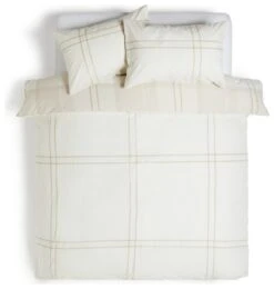 Habitat Check Neutral Bedding Set - Single -Habitat Store 8348829 R Z004A