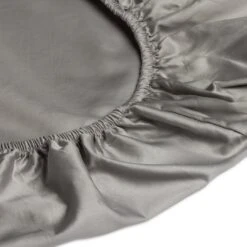 Habitat Egyptian Cotton 400TC Grey Fitted Sheet - Single 7 Habitat Egyptian Cotton 400TC Grey Fitted Sheet - Single -Habitat Store 8366928 R Z002A