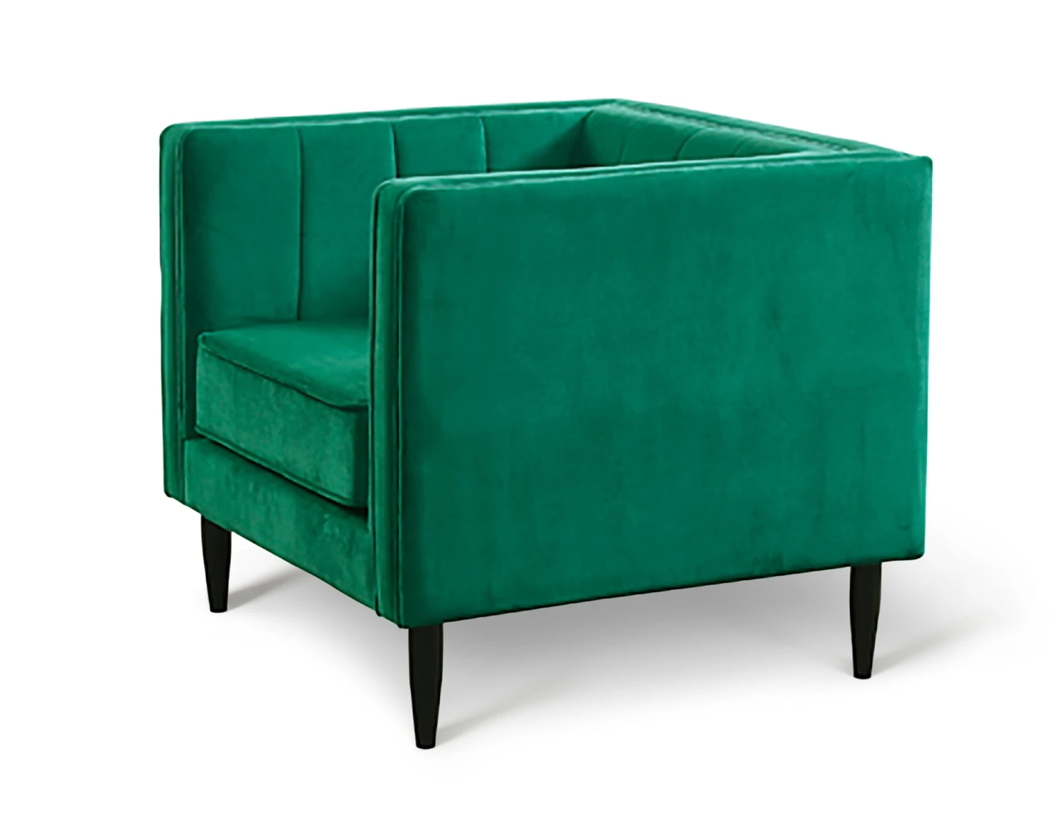 Habitat Vanessa Velvet Armchair - Green 1 Habitat Vanessa Velvet Armchair - Green