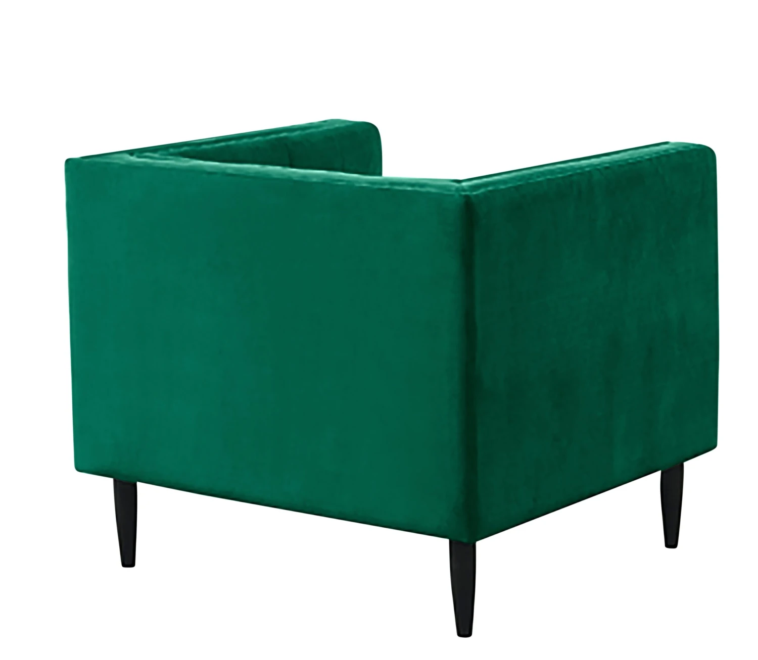 Habitat Vanessa Velvet Armchair - Green 4 Habitat Vanessa Velvet Armchair - Green - Image 4