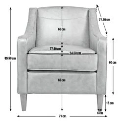 Habitat Dorian Faux Leather Armchair - Tan -Habitat Store 8435866 R Z020A