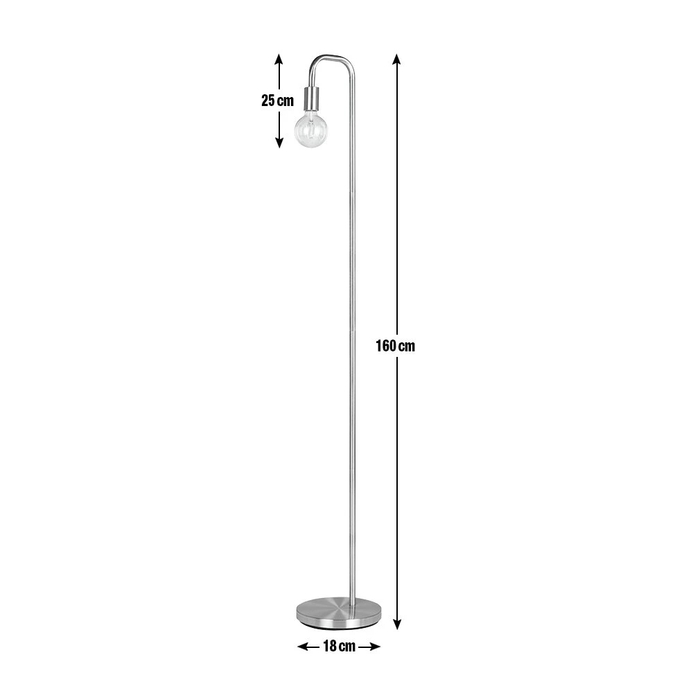 Habitat Rayner Industrial Floor Lamp - Black 5 Habitat Rayner Industrial Floor Lamp - Black - Image 5