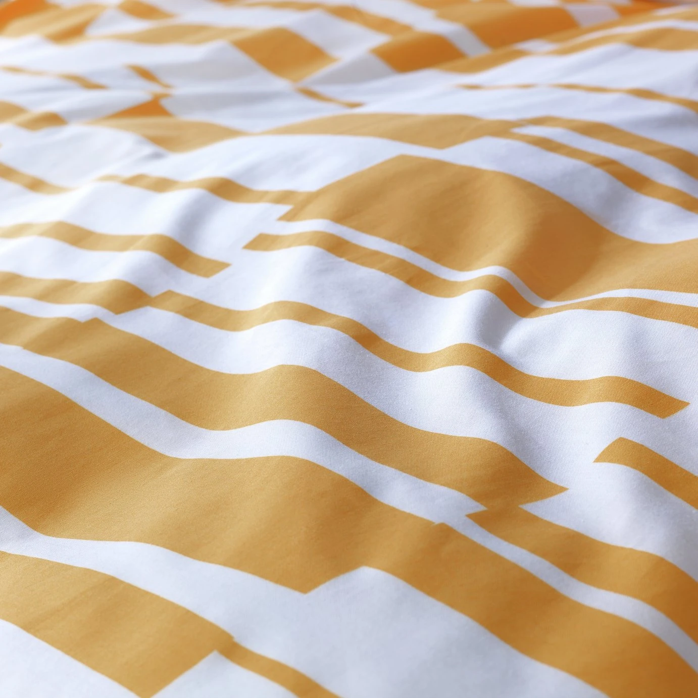 Habitat Stripe Mustard & White Bedding Set - Single 6 Habitat Stripe Mustard & White Bedding Set - Single - Image 6