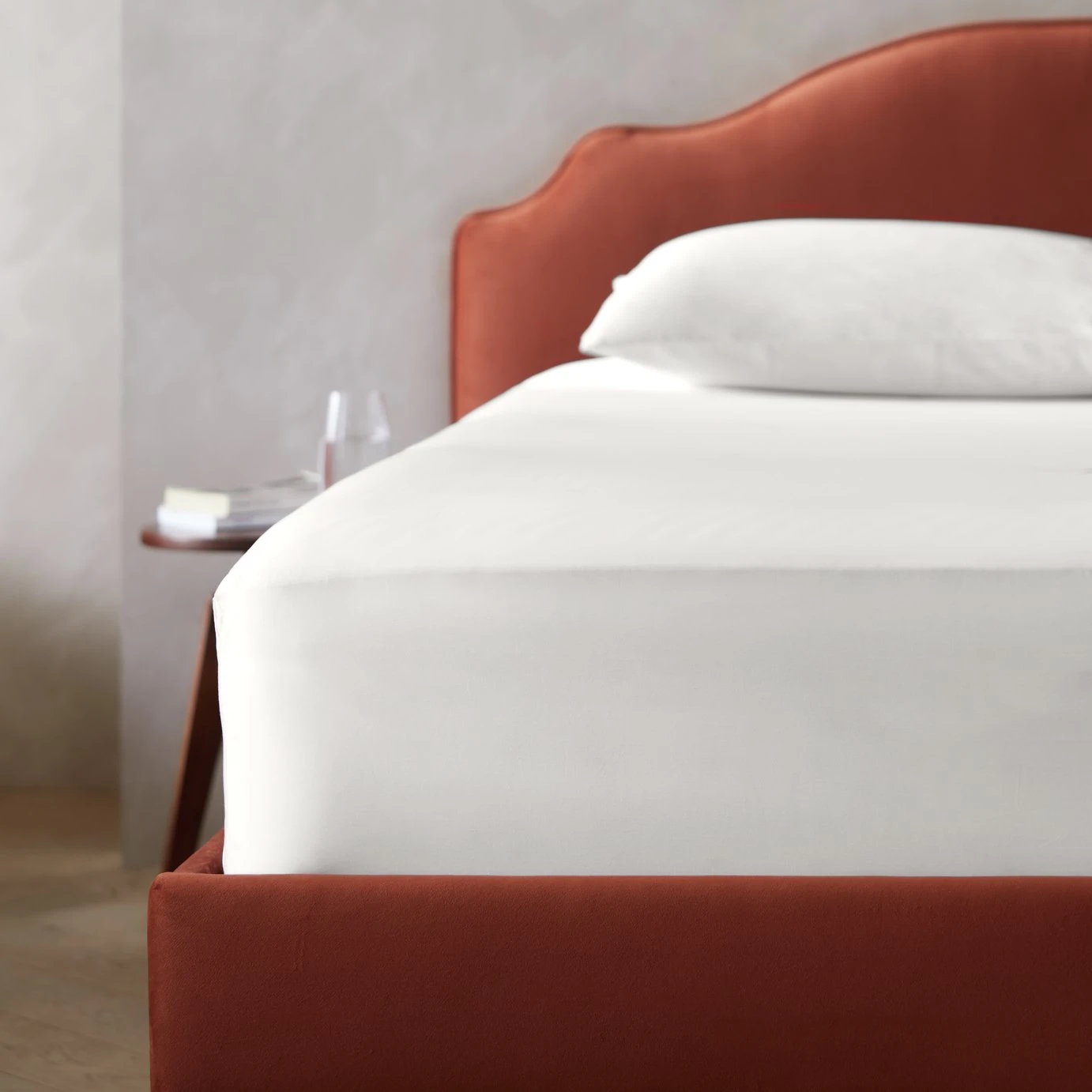 Habitat Egyptian Cotton 400TC Cream Fitted Sheet - Single 2 Habitat Egyptian Cotton 400TC Cream Fitted Sheet - Single - Image 2