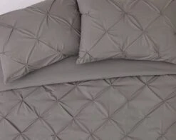 Habitat Hadley Pintuck Grey Bedding Set - Double -Habitat Store 8477611 R Z004A
