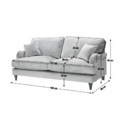 Habitat Matilda Velvet 3 Seater Sofa - Blue 10 Habitat Matilda Velvet 3 Seater Sofa - Blue -Habitat Store 8484233 R E001