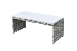 Habitat 2 Seater Space Saving Rattan Effect Patio Set - Grey -Habitat Store 8563350 R Z005A