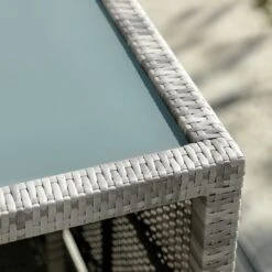 Habitat 2 Seater Space Saving Rattan Effect Patio Set - Grey -Habitat Store 8563350 R Z005C