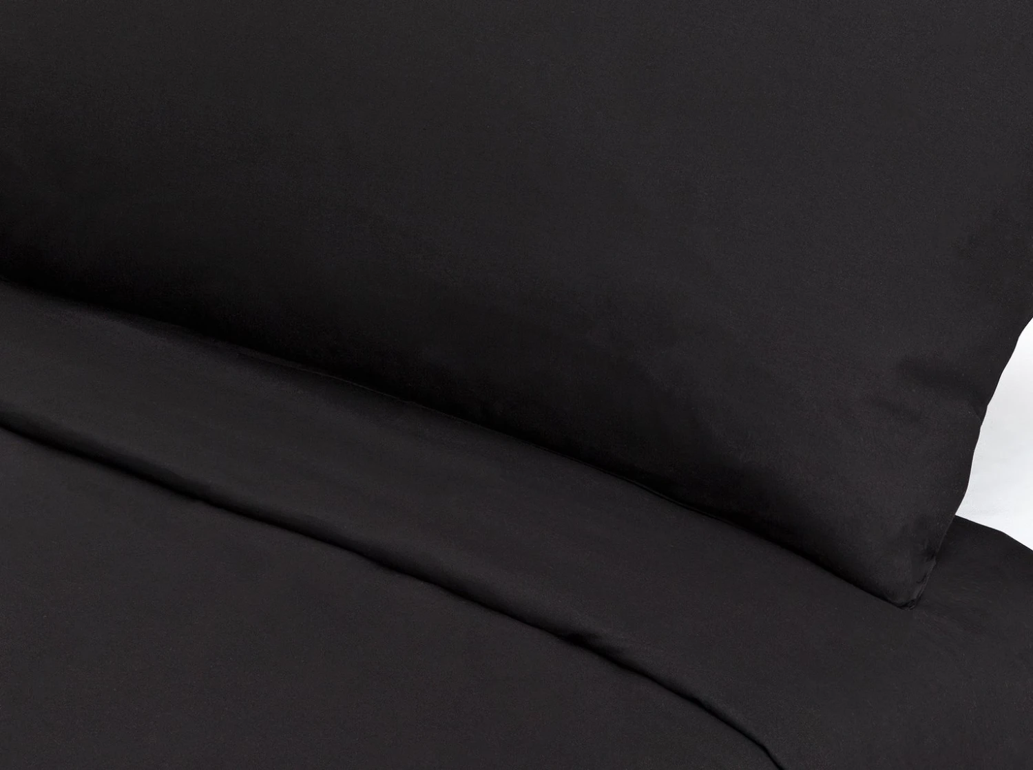 Habitat Cotton Rich Plain Black Bedding Set - Single 2 Habitat Cotton Rich Plain Black Bedding Set - Single - Image 2