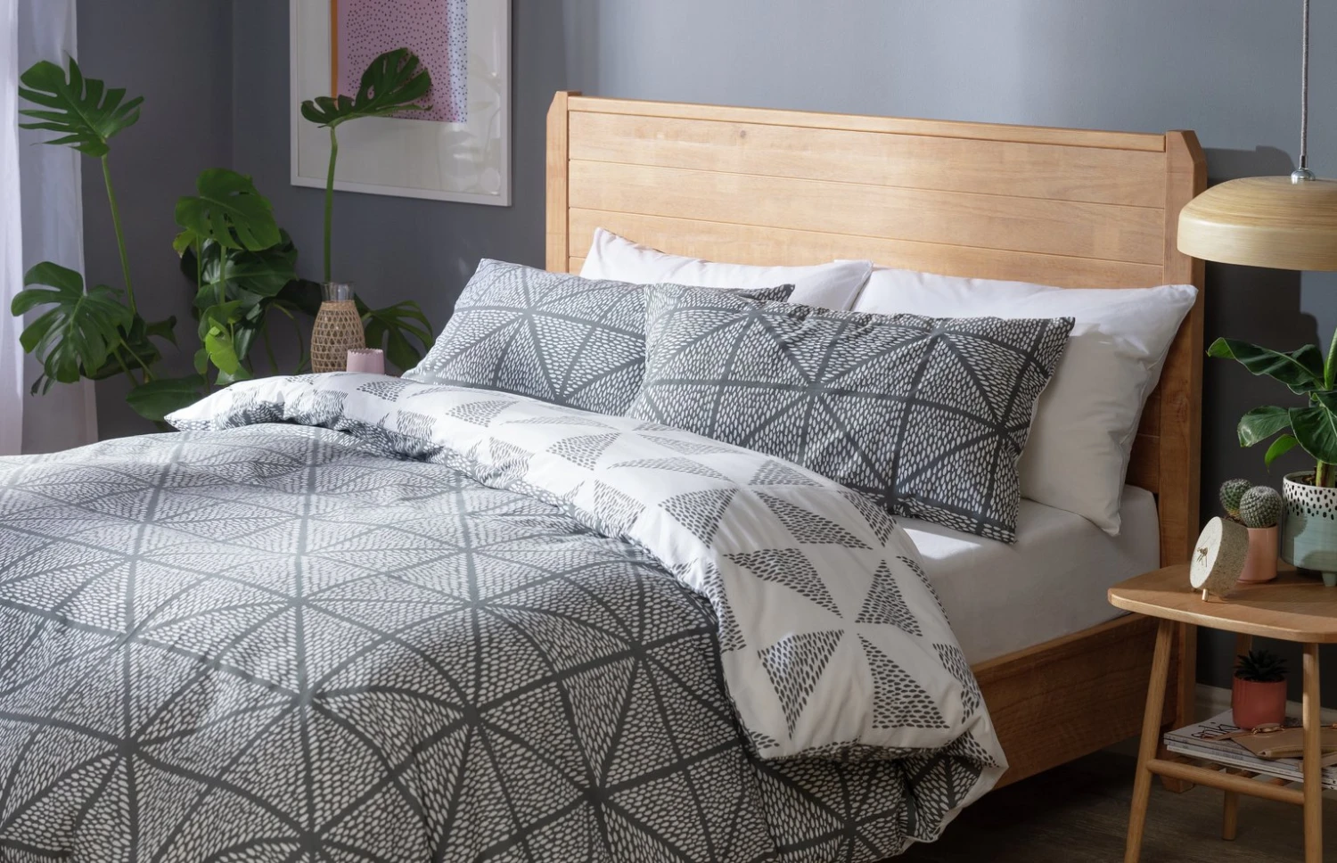 Habitat Stockholm Diamond Dash Grey Bedding Set - Single 6 Habitat Stockholm Diamond Dash Grey Bedding Set - Single - Image 6
