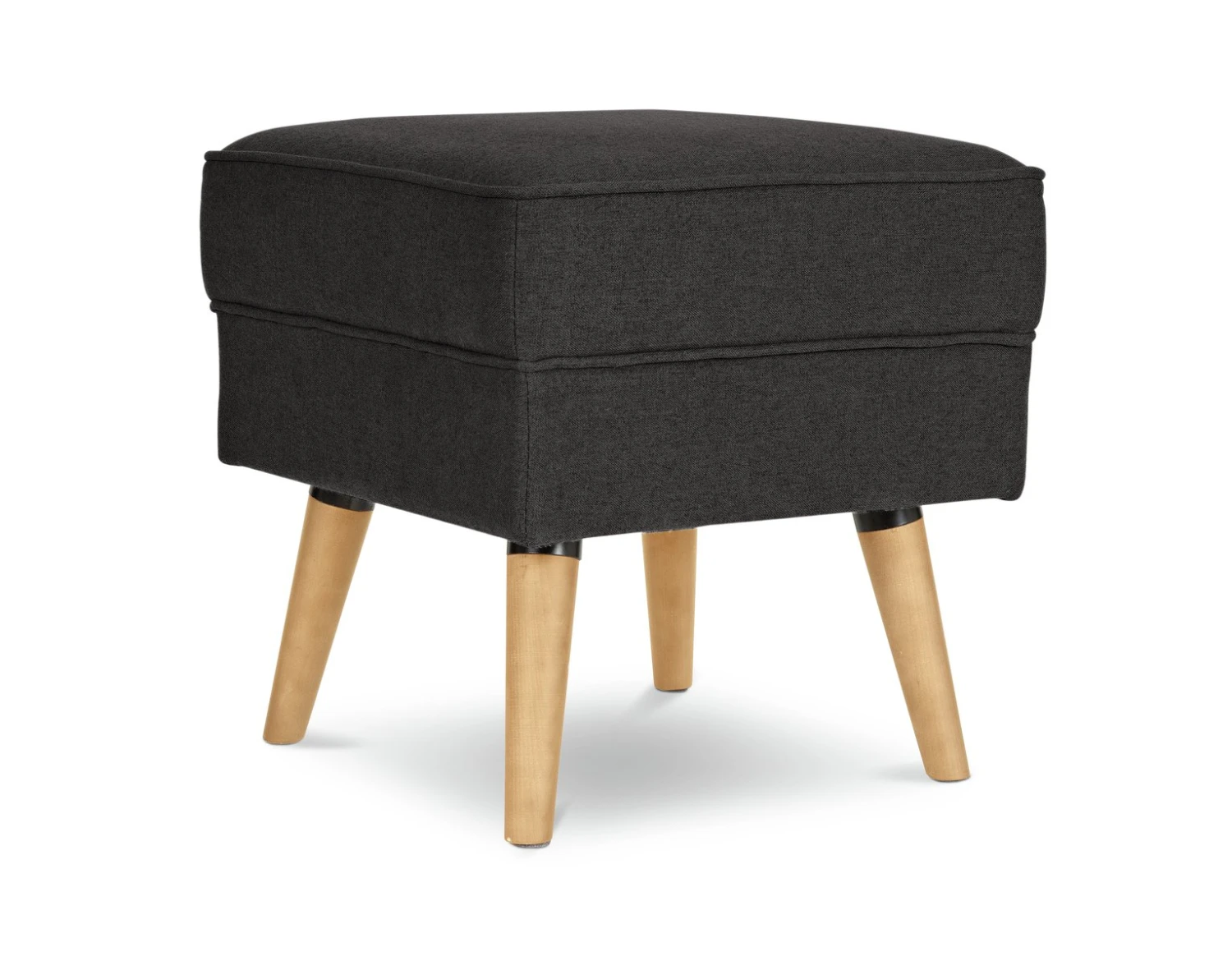 Habitat Callie Fabric Footstool - Charcoal 5 Habitat Callie Fabric Footstool - Charcoal - Image 5