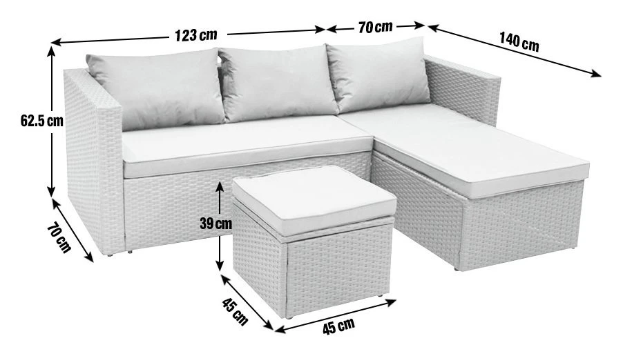 Habitat 4 Seater Rattan Effect Garden Sofa Set - Brown 3 Habitat 4 Seater Rattan Effect Garden Sofa Set - Brown - Image 3