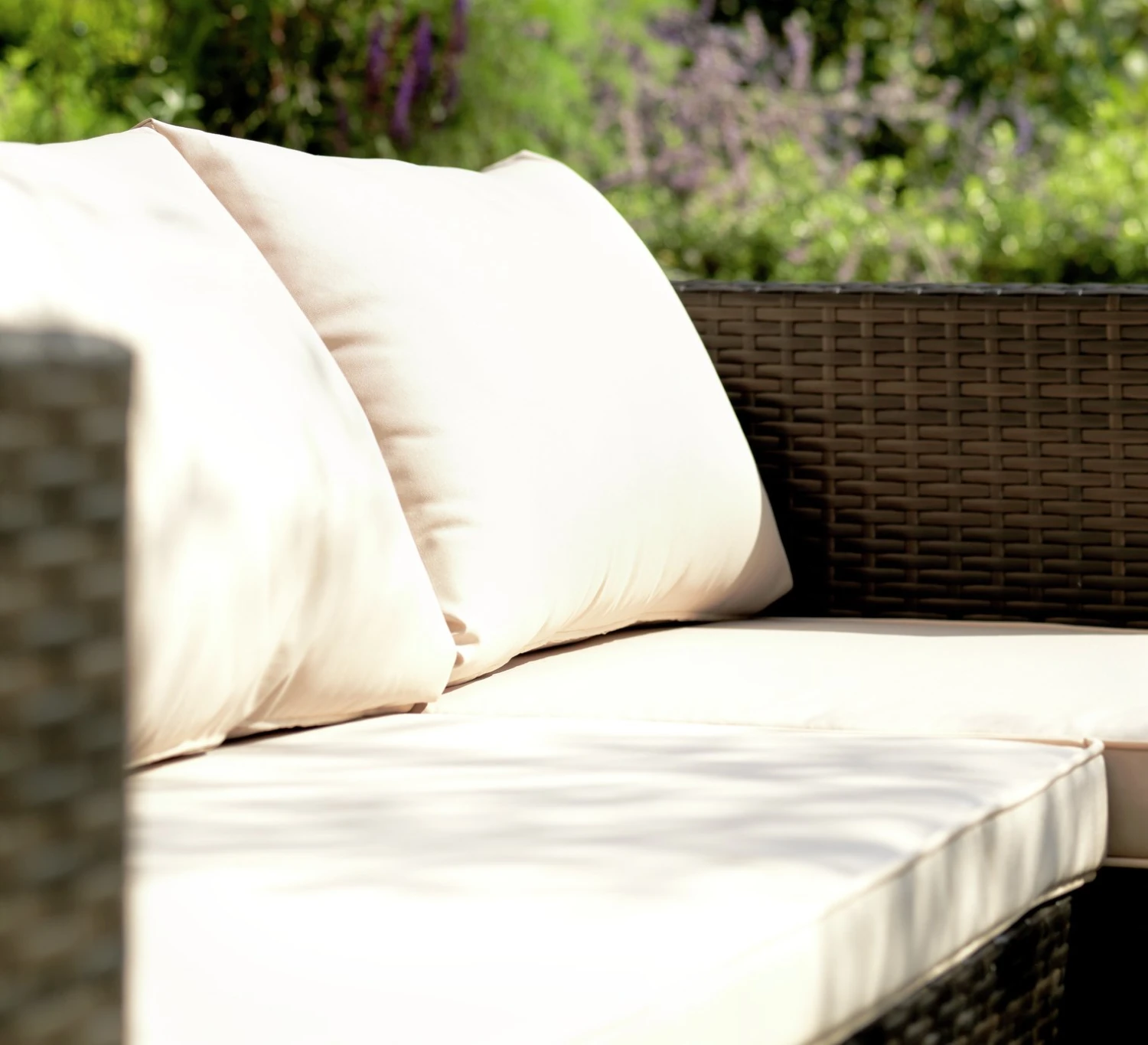 Habitat 4 Seater Rattan Effect Garden Sofa Set - Brown 5 Habitat 4 Seater Rattan Effect Garden Sofa Set - Brown - Image 5