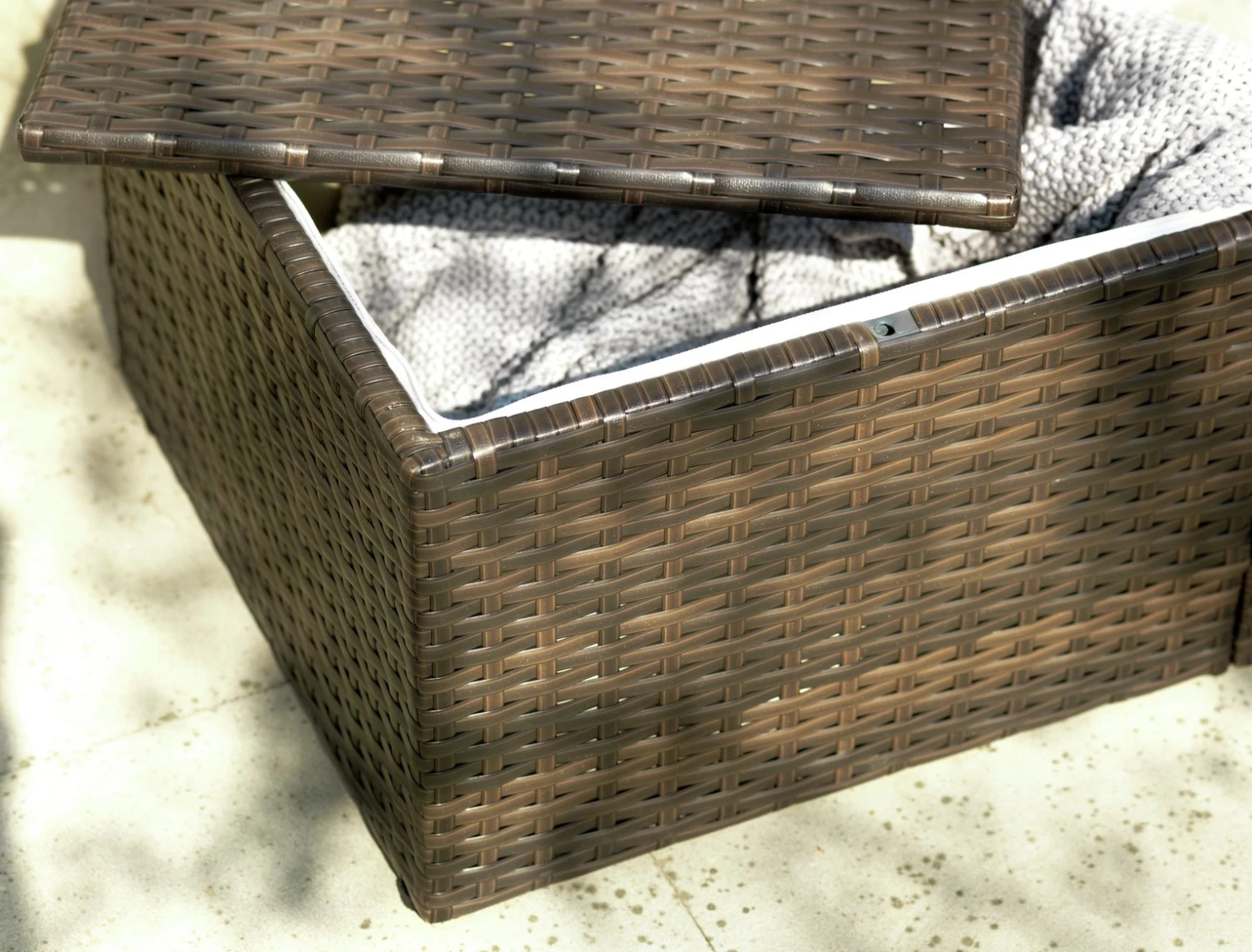 Habitat 4 Seater Rattan Effect Garden Sofa Set - Brown 9 Habitat 4 Seater Rattan Effect Garden Sofa Set - Brown - Image 9