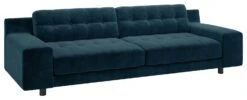 Habitat Hendricks Velvet 4 Seater Sofa - Ink Blue -Habitat Store 8739225 R Z008A