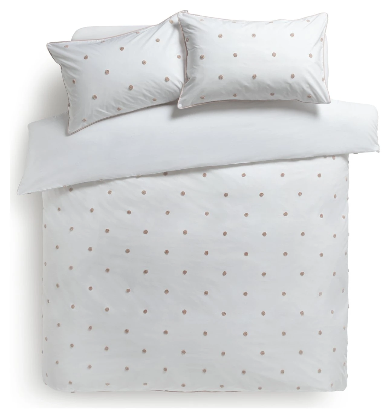 Habitat Tufted Spot Blush Pink Bedding Set - Single 3 Habitat Tufted Spot Blush Pink Bedding Set - Single - Image 3