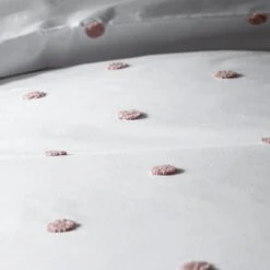 Habitat Tufted Spot Blush Pink Bedding Set - Single 10 Habitat Tufted Spot Blush Pink Bedding Set - Single -Habitat Store 8741897 R Z004A