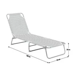 Habitat Folding Metal Sun Lounger - Geo Orange 15 Habitat Folding Metal Sun Lounger - Geo Orange -Habitat Store 8769594 R E001