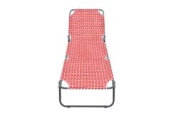 Habitat Folding Metal Sun Lounger - Geo Orange 19 Habitat Folding Metal Sun Lounger - Geo Orange -Habitat Store 8769594 R Z005A