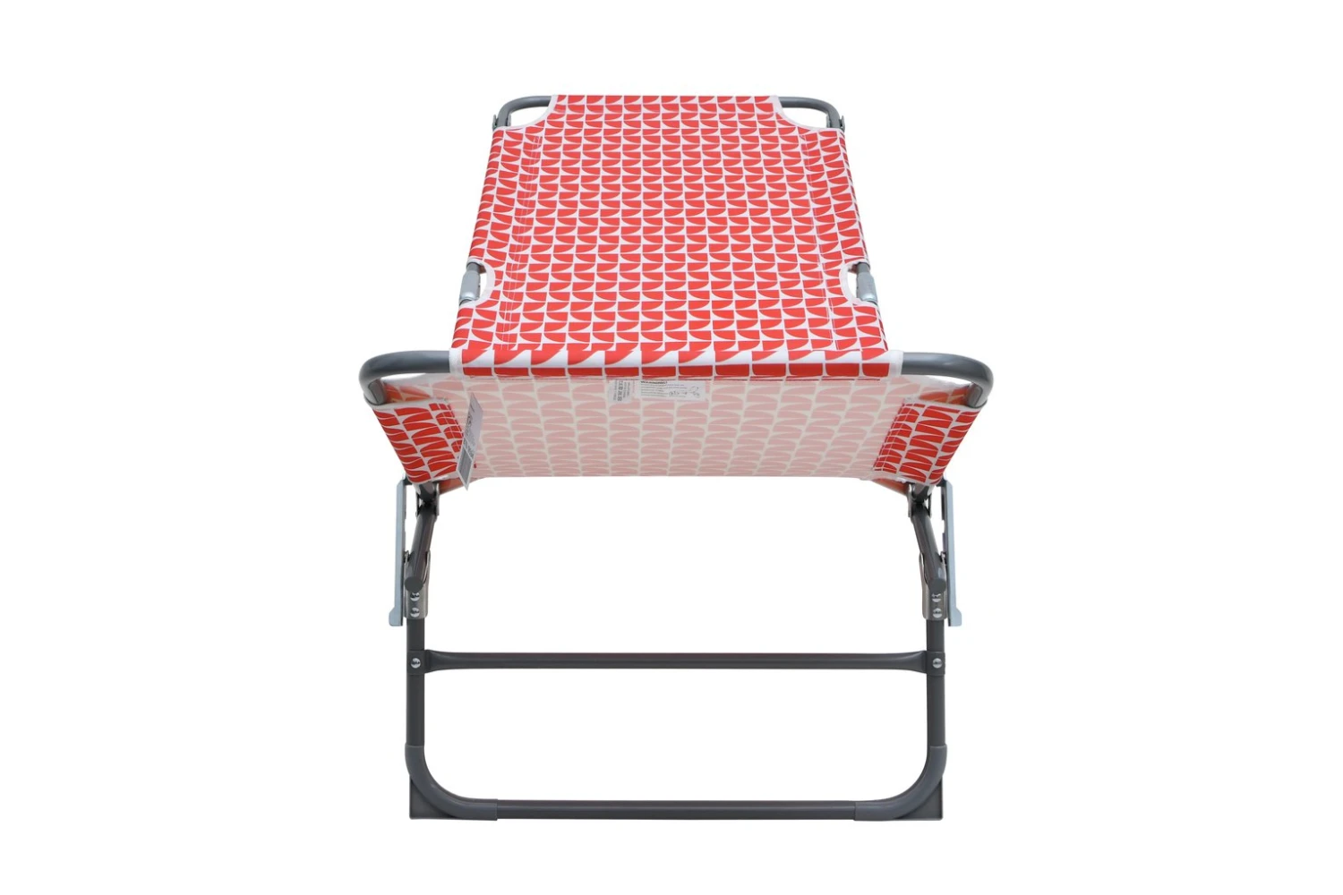 Habitat Folding Metal Sun Lounger - Geo Orange 9 Habitat Folding Metal Sun Lounger - Geo Orange - Image 9