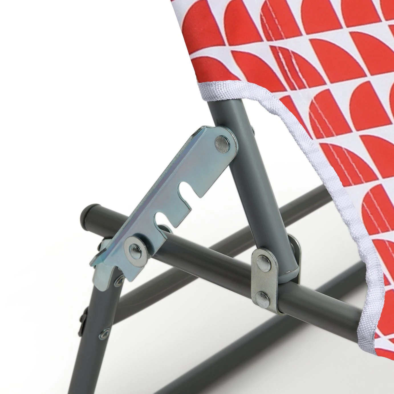 Habitat Folding Metal Sun Lounger - Geo Orange 12 Habitat Folding Metal Sun Lounger - Geo Orange - Image 12