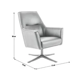 Habitat Rhett Faux Leather Swivel Chair - Black 11 Habitat Rhett Faux Leather Swivel Chair - Black -Habitat Store 8774651 R Z020A