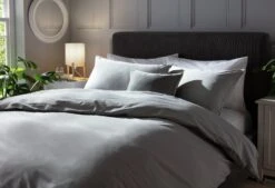 Habitat Cotton Rich Plain Grey Bedding Set - Single 7 Habitat Cotton Rich Plain Grey Bedding Set - Single -Habitat Store 8797229 R Z002C