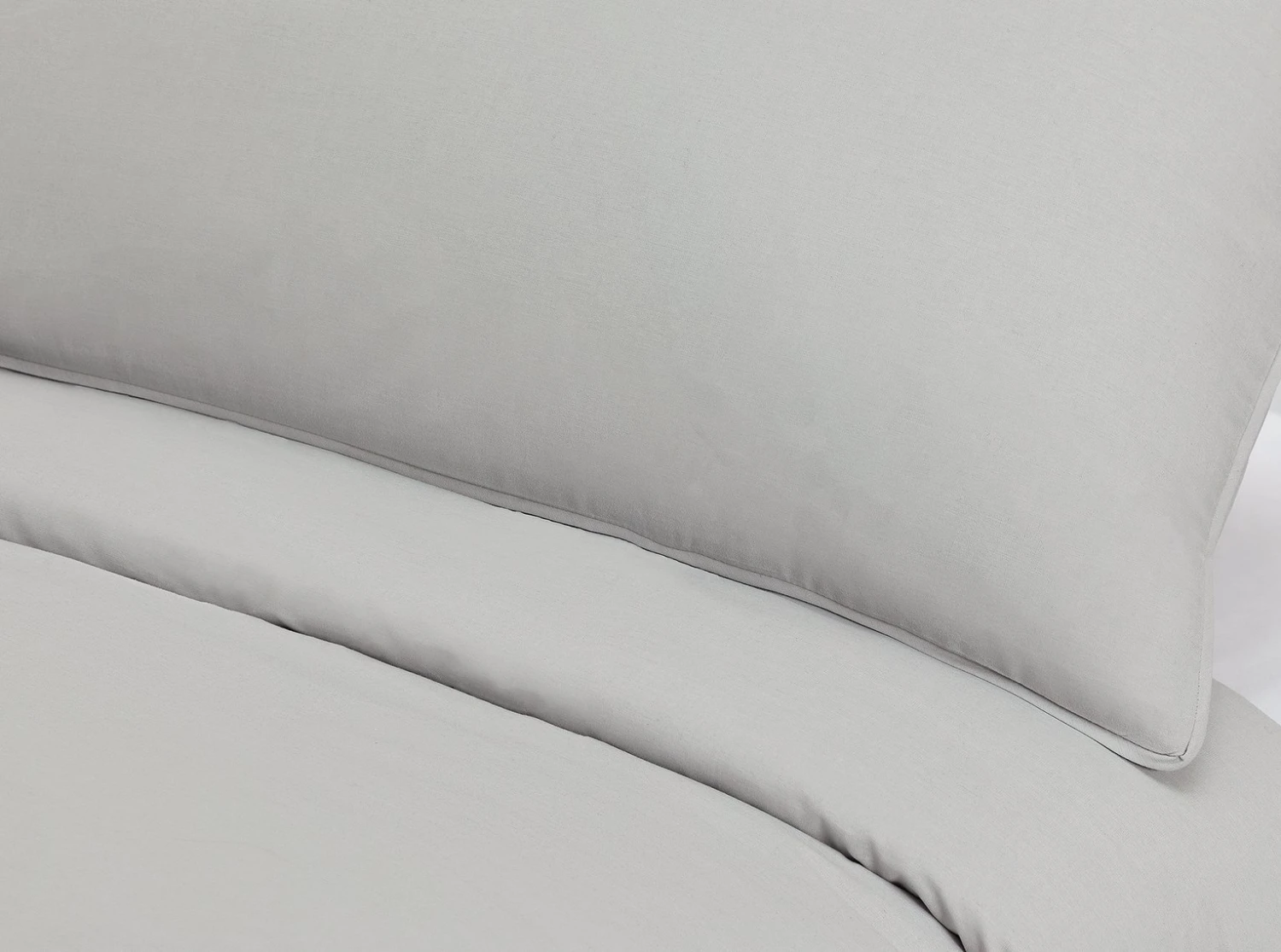 Habitat Cotton Rich Plain Grey Bedding Set - Single 2 Habitat Cotton Rich Plain Grey Bedding Set - Single - Image 2