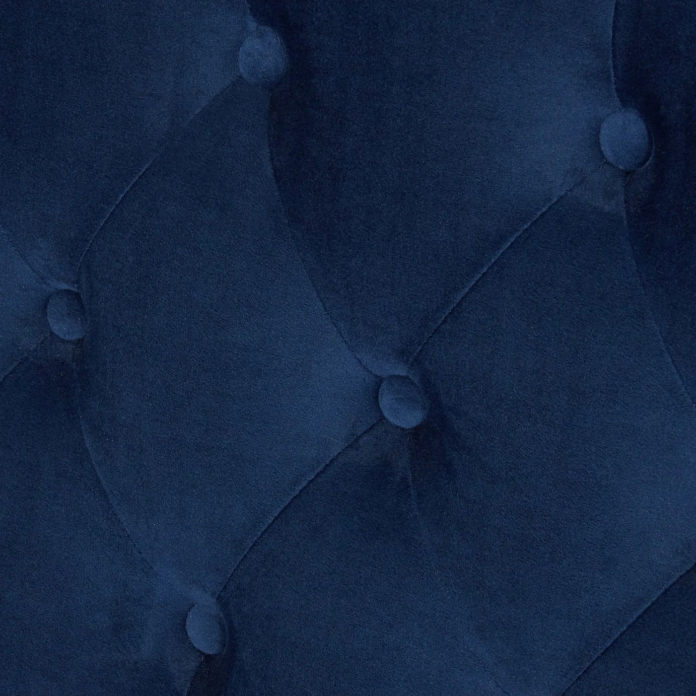 Habitat Blake Velvet 3 Seater Sofa - Navy Blue 8 Habitat Blake Velvet 3 Seater Sofa - Navy Blue - Image 8