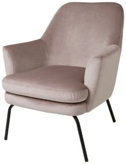 Habitat Celine Velvet Accent Chair - Pink -Habitat Store 8809708 R Z004A