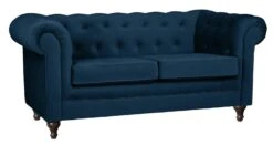 Habitat Chesterfield Velvet 2 Seater Sofa - Blue 15 Habitat Chesterfield Velvet 2 Seater Sofa - Blue -Habitat Store 8817109 R Z004A