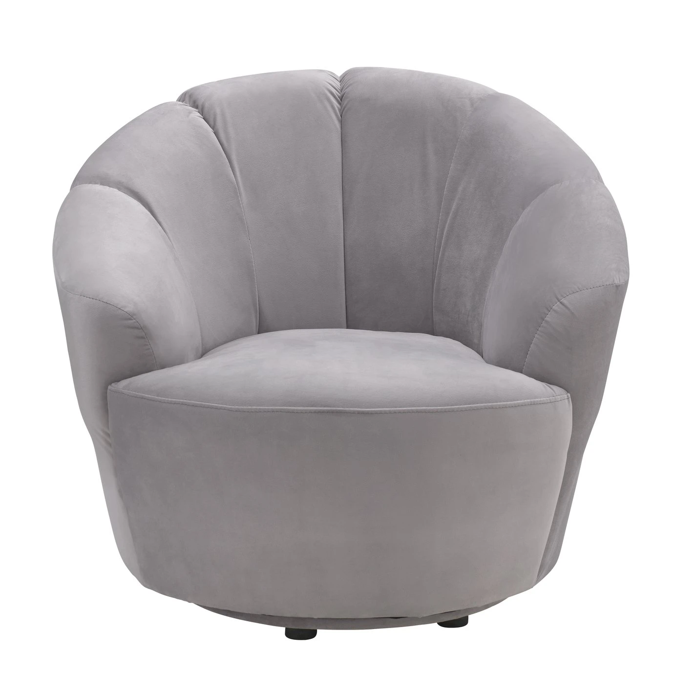 Habitat Ezra Velvet Swivel Chair - Light Grey 1 Habitat Ezra Velvet Swivel Chair - Light Grey