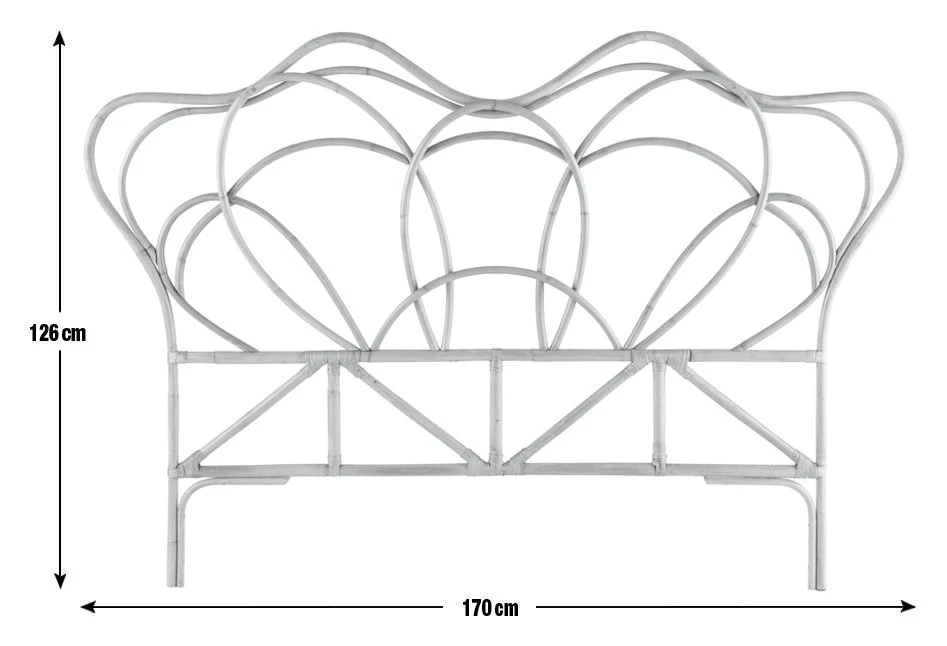 Habitat Asri Rattan Headboard - Double 5 Habitat Asri Rattan Headboard - Double - Image 5