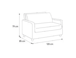 Habitat Chester Fabric Cuddle Chair - Light Feet - Charcoal -Habitat Store 8847492 R Z020A