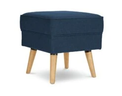 Habitat Callie Velvet Footstool - Petrol Blue -Habitat Store 8864475 R Z002A