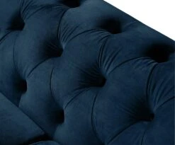 Habitat Chesterfield Velvet 3 Seater Sofa - Blue 14 Habitat Chesterfield Velvet 3 Seater Sofa - Blue -Habitat Store 8869298 R Z005A
