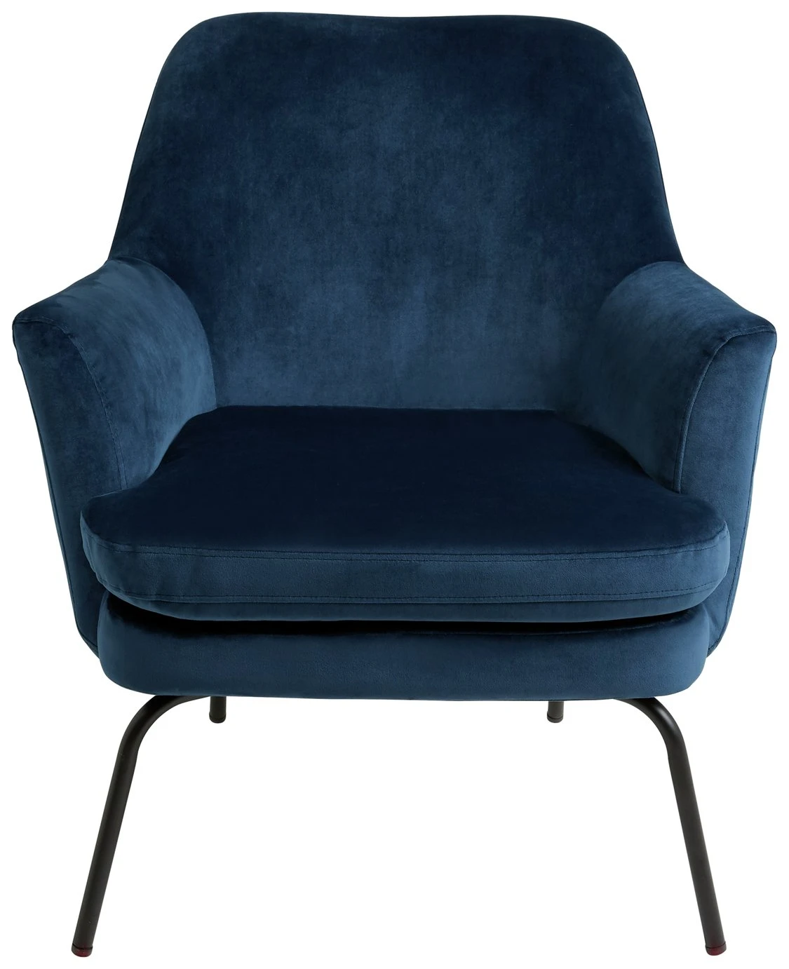 Habitat Celine Velvet Accent Chair - Blue 1 Habitat Celine Velvet Accent Chair - Blue