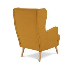 Habitat Callie Fabric Wingback Chair - Mustard 16 Habitat Callie Fabric Wingback Chair - Mustard -Habitat Store 8887562 R Z003A
