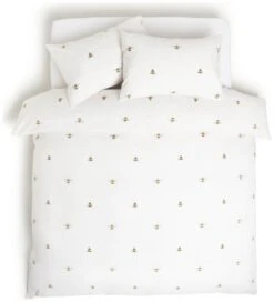 Habitat Hideaway Bee Print White Bedding Set - Single -Habitat Store 8887720 R Z002A