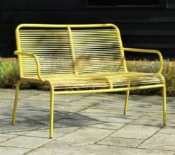 Habitat Ipanema 4 Seater Metal Garden Sofa Set - Yellow -Habitat Store 8893549 R Z006C